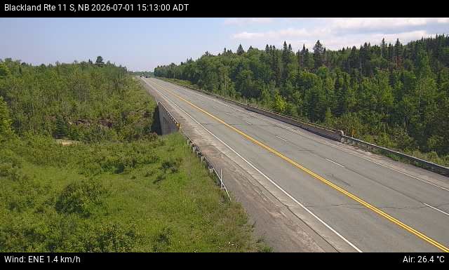 Web Cam image of Blackland (NB Highway 11)