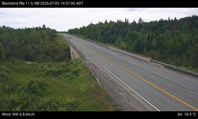 Web Cam image of Blackland (NB Highway 11)