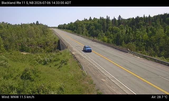Web Cam image of Blackland (NB Highway 11)