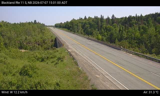 Web Cam image of Blackland (NB Highway 11)