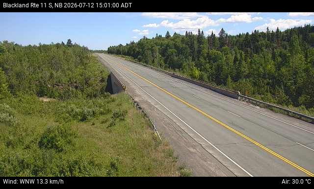 Web Cam image of Blackland (NB Highway 11)