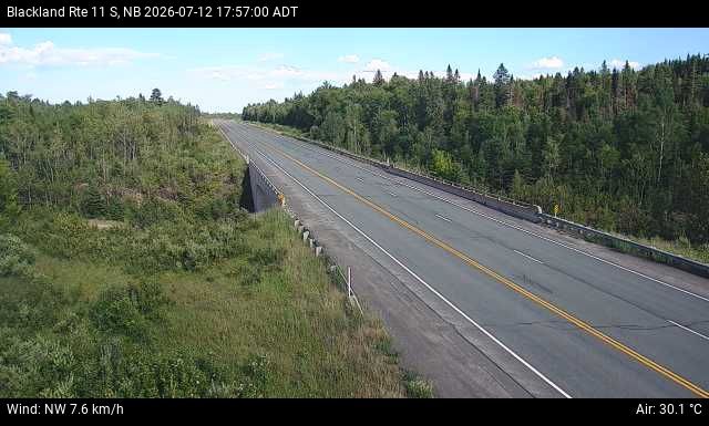 Web Cam image of Blackland (NB Highway 11)