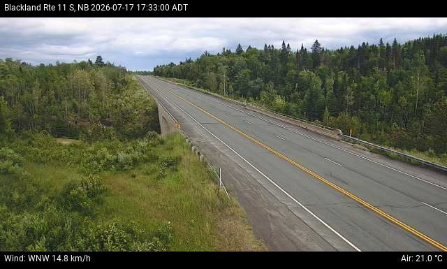 Web Cam image of Blackland (NB Highway 11)