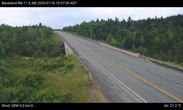 Web Cam image of Blackland (NB Highway 11)