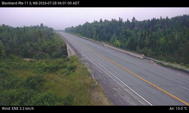 Web Cam image of Blackland (NB Highway 11)
