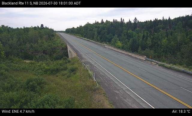 Web Cam image of Blackland (NB Highway 11)
