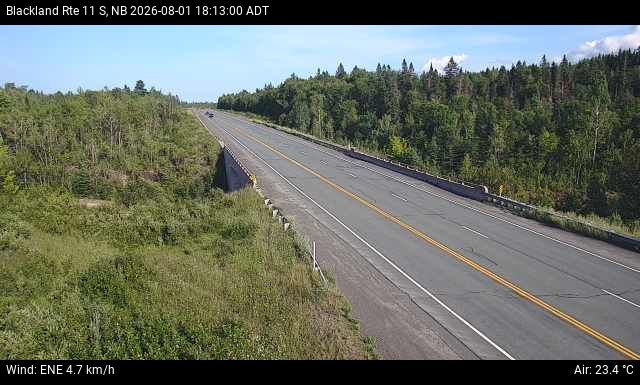 Web Cam image of Blackland (NB Highway 11)