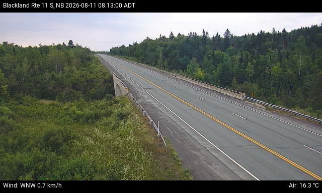 Web Cam image of Blackland (NB Highway 11)