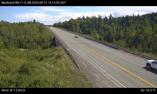 Web Cam image of Blackland (NB Highway 11)