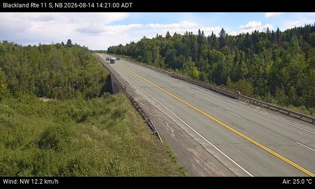 Web Cam image of Blackland (NB Highway 11)
