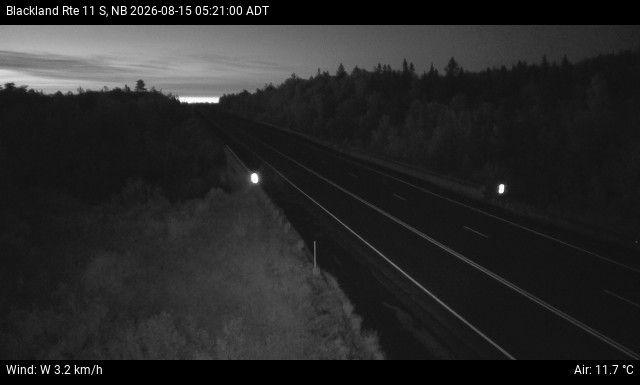 Web Cam image of Blackland (NB Highway 11)