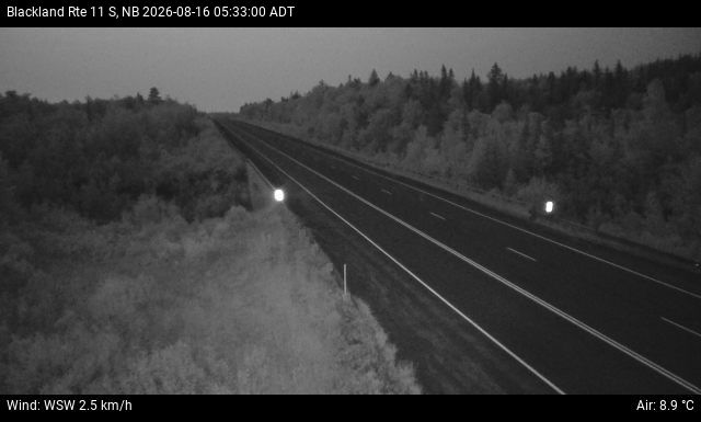 Web Cam image of Blackland (NB Highway 11)