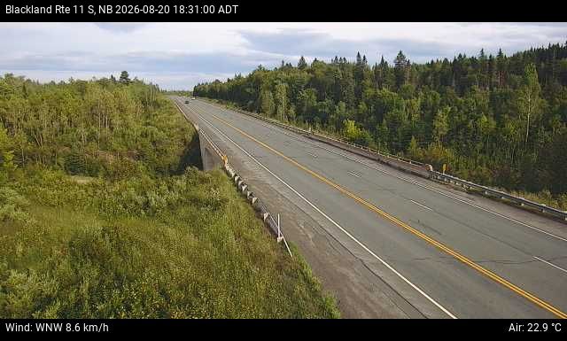Web Cam image of Blackland (NB Highway 11)