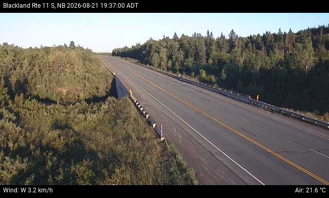 Web Cam image of Blackland (NB Highway 11)