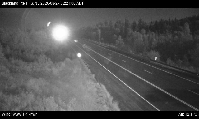 Web Cam image of Blackland (NB Highway 11)