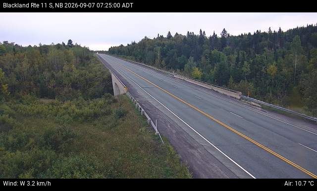 Web Cam image of Blackland (NB Highway 11)