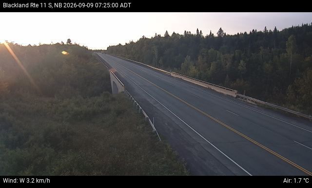Web Cam image of Blackland (NB Highway 11)