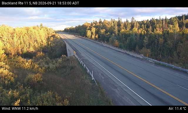 Web Cam image of Blackland (NB Highway 11)