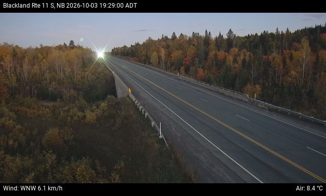 Web Cam image of Blackland (NB Highway 11)