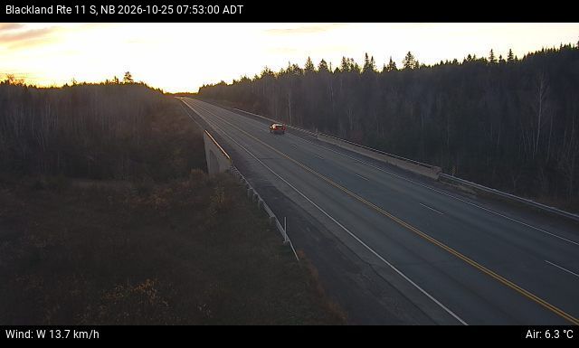Web Cam image of Blackland (NB Highway 11)
