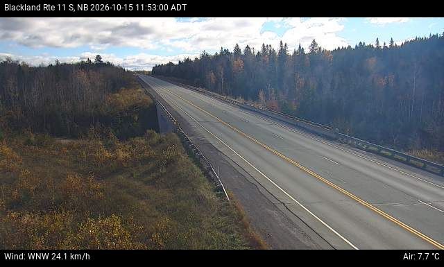 Web Cam image of Blackland (NB Highway 11)