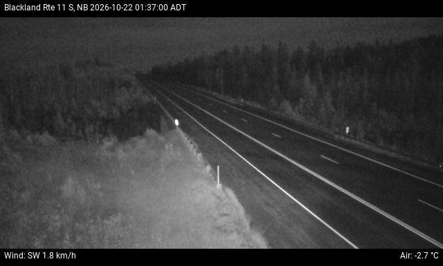Web Cam image of Blackland (NB Highway 11)