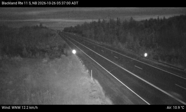 Web Cam image of Blackland (NB Highway 11)