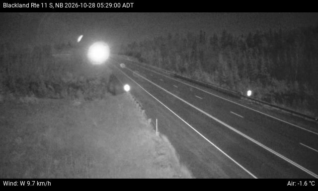 Web Cam image of Blackland (NB Highway 11)