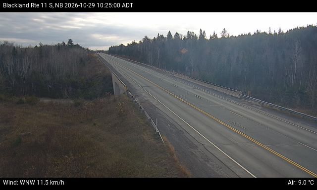 Web Cam image of Blackland (NB Highway 11)