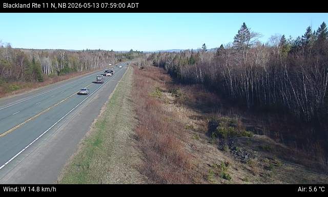 Web Cam image of Blackland (NB Highway 11)