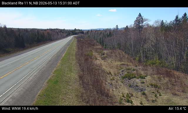 Web Cam image of Blackland (NB Highway 11)