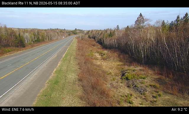 Web Cam image of Blackland (NB Highway 11)