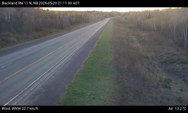 Web Cam image of Blackland (NB Highway 11)