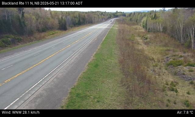 Web Cam image of Blackland (NB Highway 11)