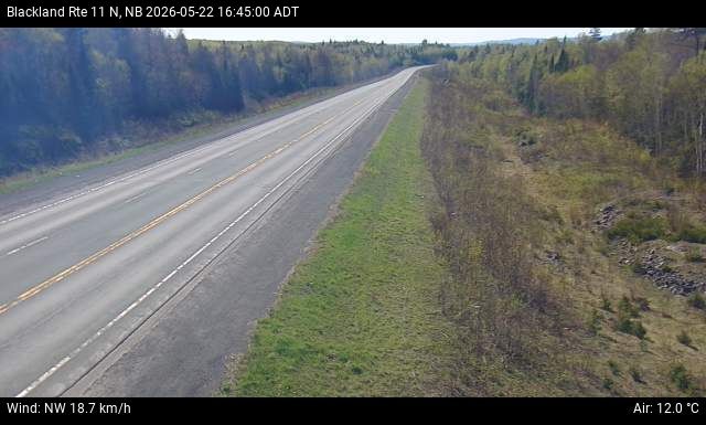 Web Cam image of Blackland (NB Highway 11)