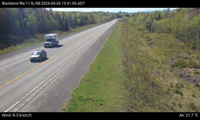 Web Cam image of Blackland (NB Highway 11)