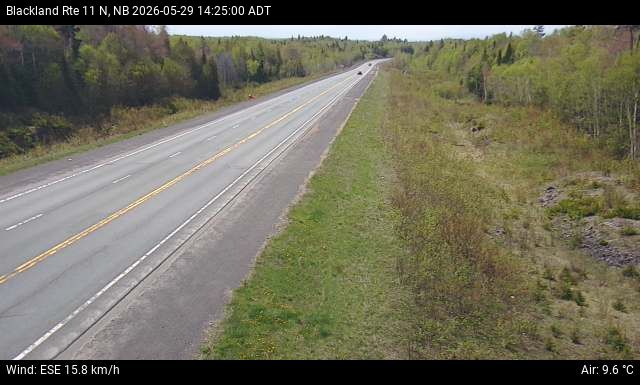 Web Cam image of Blackland (NB Highway 11)