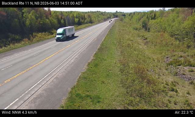 Web Cam image of Blackland (NB Highway 11)