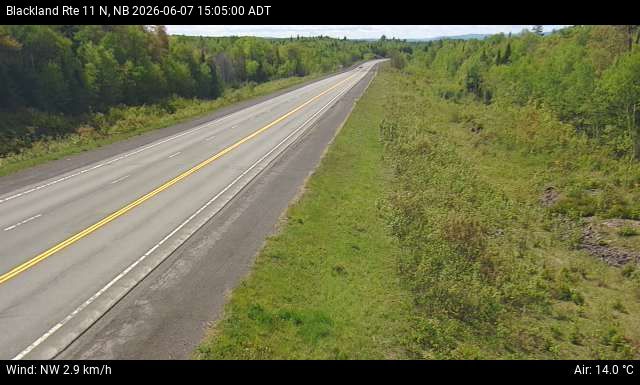 Web Cam image of Blackland (NB Highway 11)