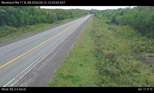 Web Cam image of Blackland (NB Highway 11)