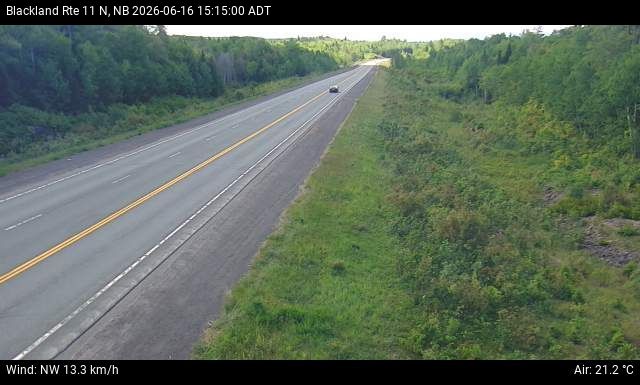 Web Cam image of Blackland (NB Highway 11)