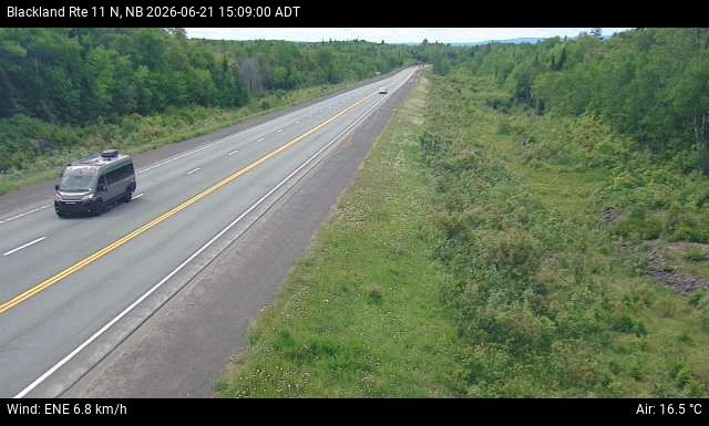 Web Cam image of Blackland (NB Highway 11)