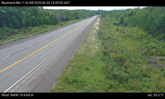 Web Cam image of Blackland (NB Highway 11)