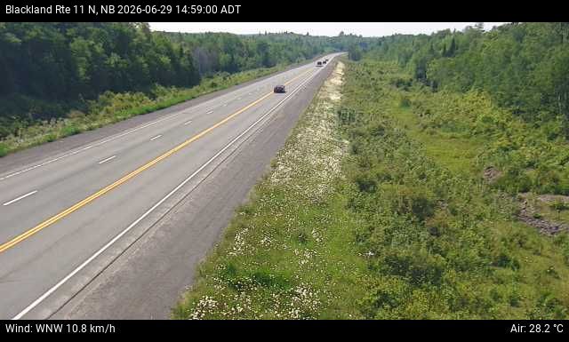 Web Cam image of Blackland (NB Highway 11)