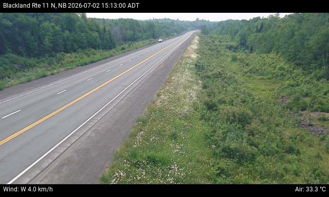 Web Cam image of Blackland (NB Highway 11)