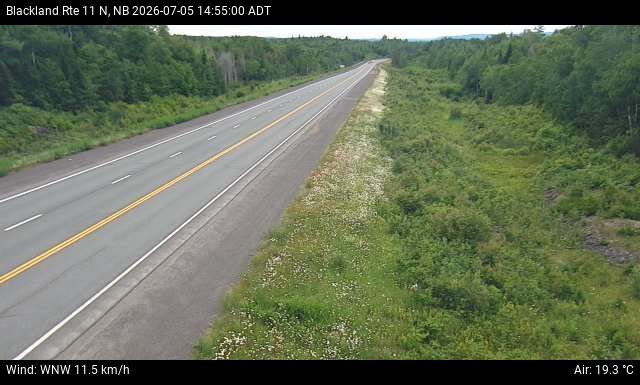 Web Cam image of Blackland (NB Highway 11)