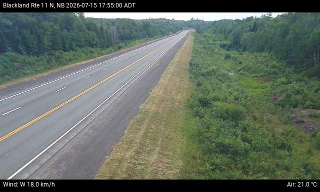 Web Cam image of Blackland (NB Highway 11)