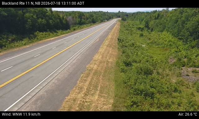 Web Cam image of Blackland (NB Highway 11)