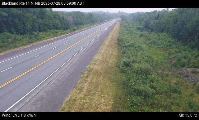 Web Cam image of Blackland (NB Highway 11)