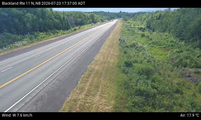 Web Cam image of Blackland (NB Highway 11)